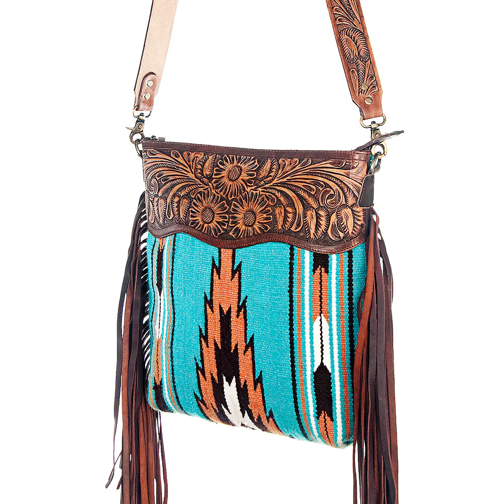 Aztec Fringe Crossbody Purse - Boho Chic Handbag for Women - Perfect for Music Festivals, Beach Outings & Travel Accessories