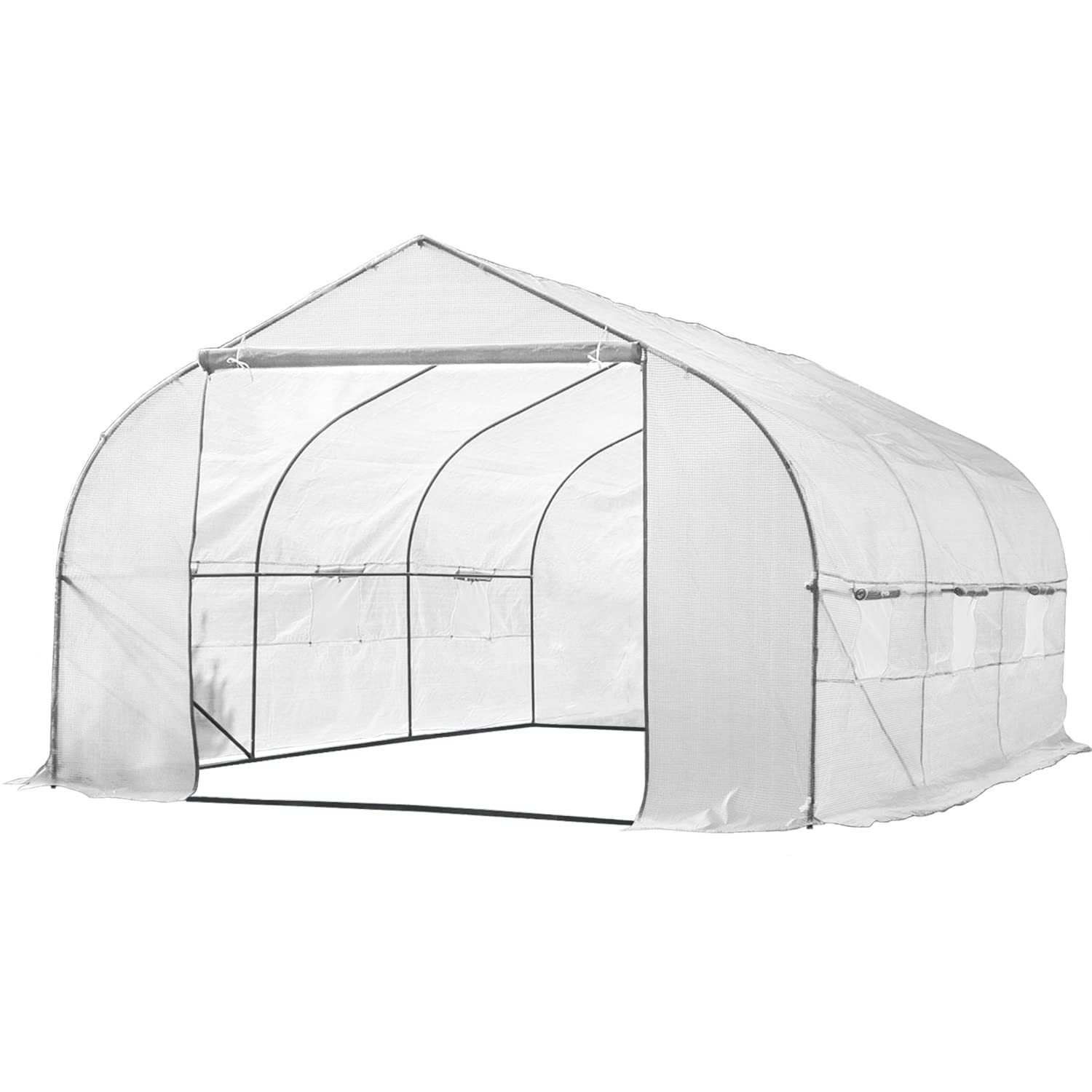 Biltek 11ft Portable Walk-in Greenhouse for Outdoor Gardening - Durable Cover for Fruits, Vegetables, Plants & Flowers (11'L x 10'W x 7'H) - Perfect for Backyard, Patio & Small Farm Use