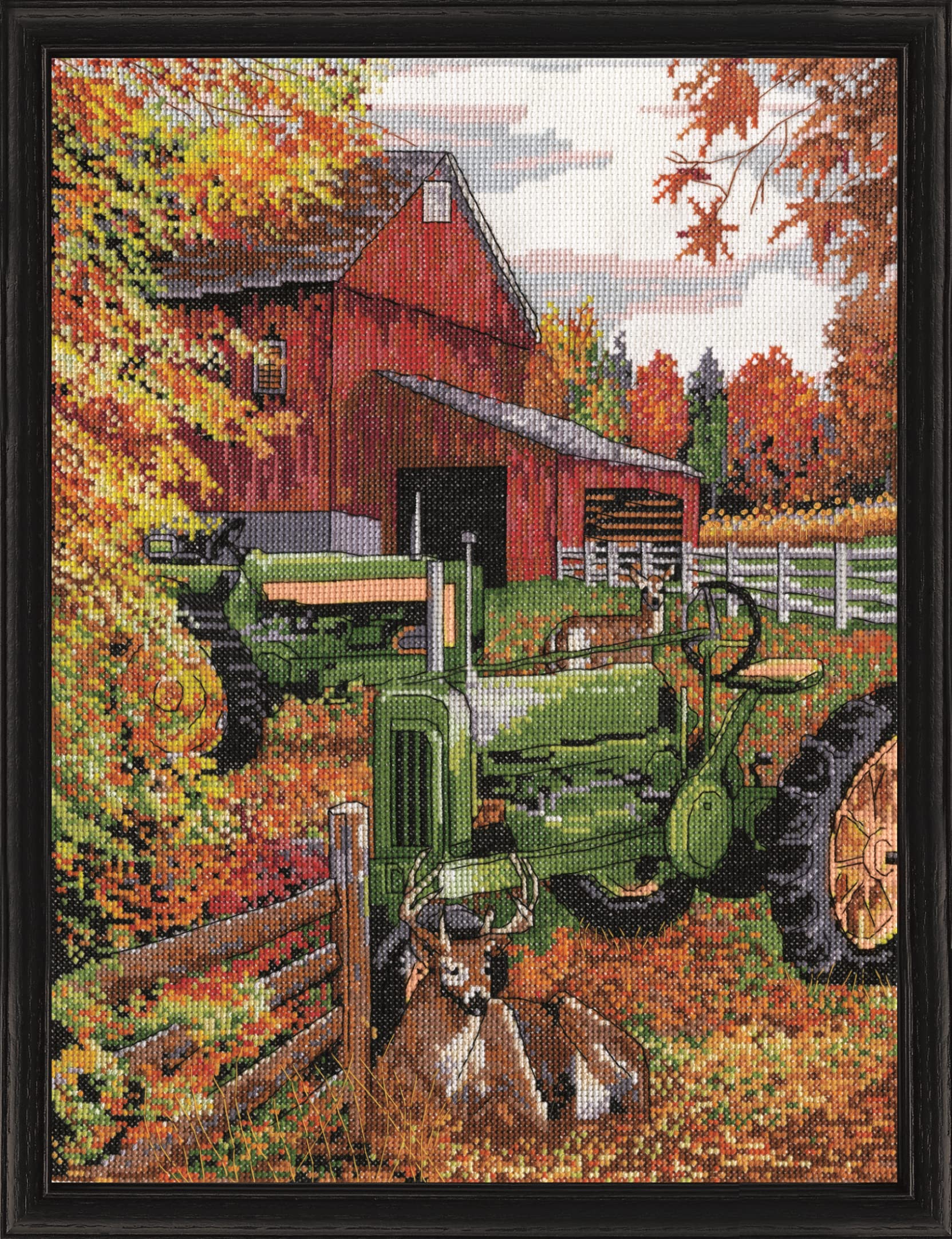 Design Works Crafts Tractor Counted Cross Stitch Kit - DIY Embroidery Kit for Adults & Beginners - Perfect for Home Decor, Gifts & Relaxation