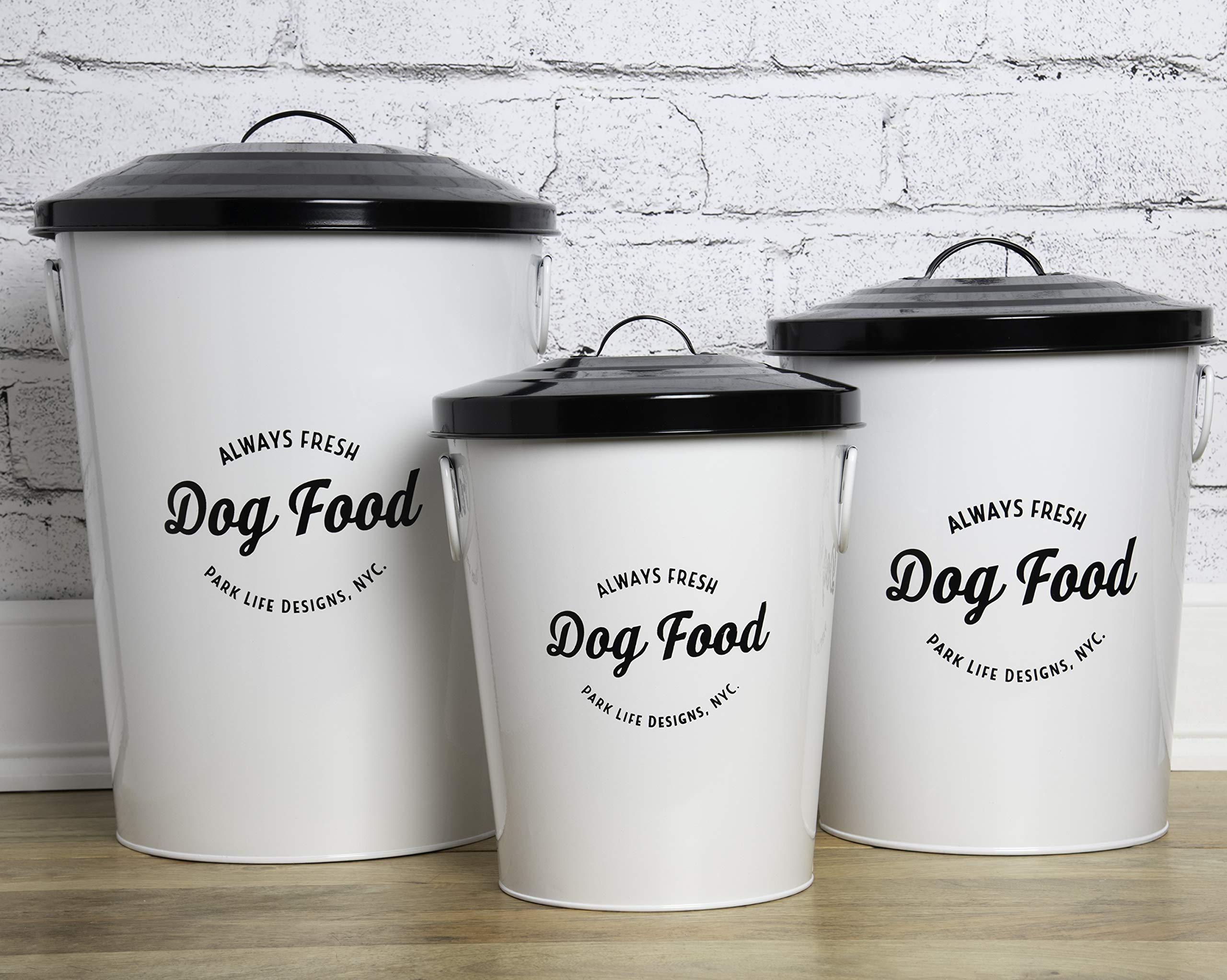 Andreas White Medium Food Storage Bin by Park Life Designs - Perfect for Kitchen Pantry Organization & Meal Prep Storage