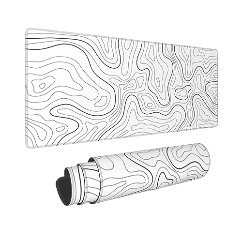 Topographic Contour White