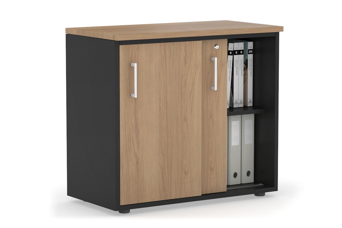 Modern 800W x 750H x 450D Sliding Door Credenza Cabinet - Stylish Storage Solution for Living Room, Bedroom or Office Organization