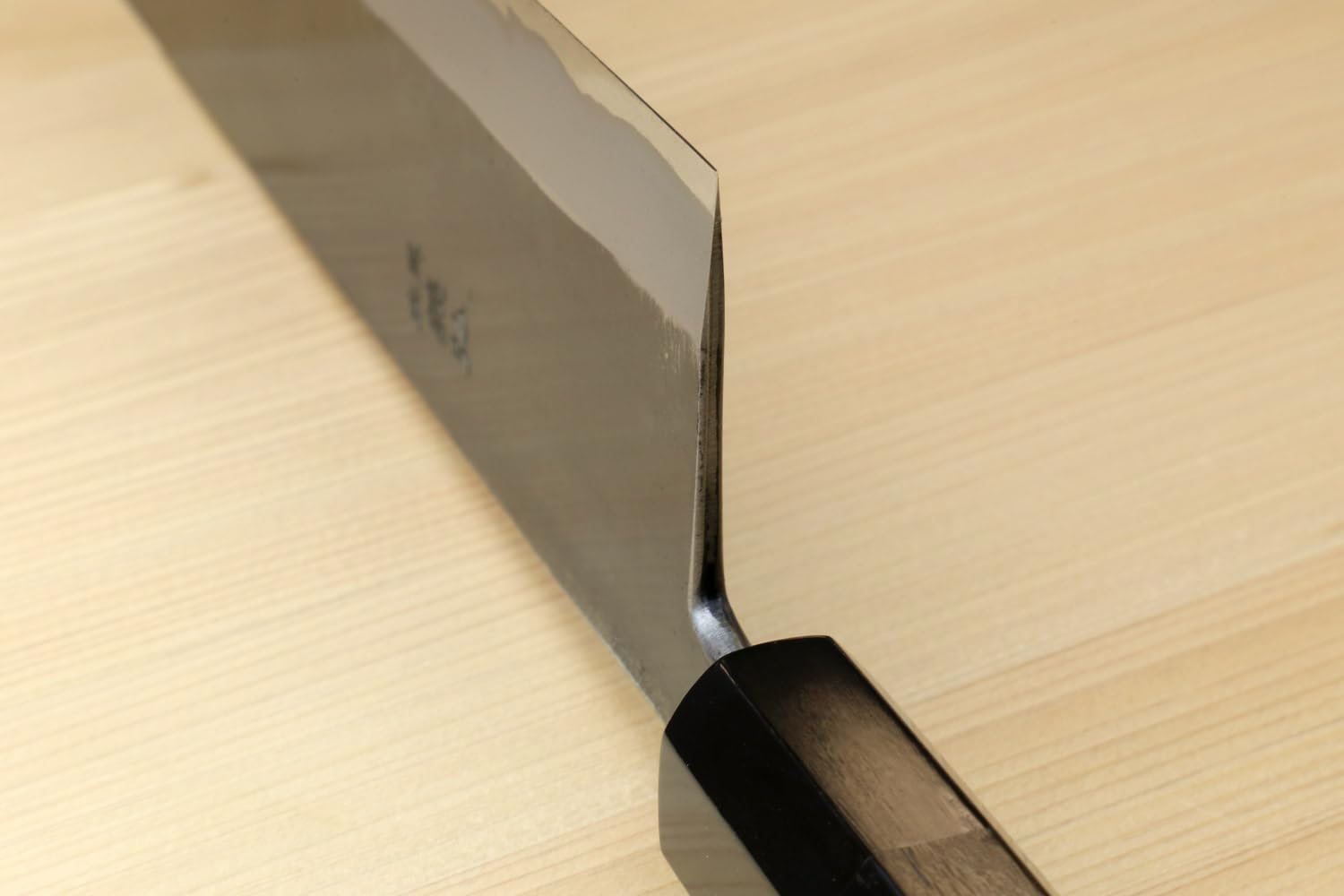 Premium Yoshihiro Kurouchi Blue Steel Stainless Clad Japanese Kiritsuke Chef Knife 9.5