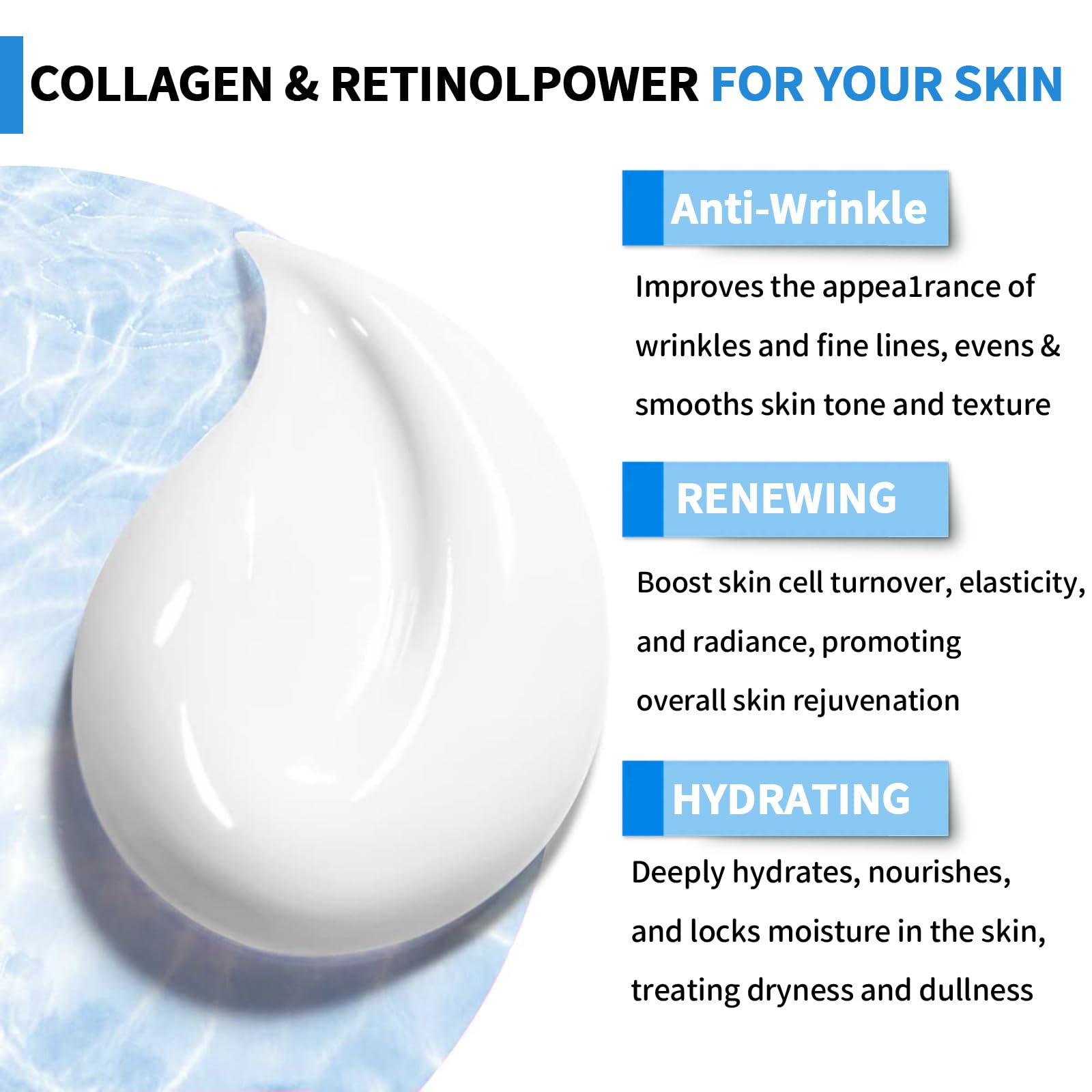 Fubstaa Advanced Firming & Wrinkle-Reducing Cream - 2024 New Anti-Aging Moisturizer (50ml) | Skin Tightening & Rejuvenating Face Cream for Hydration & Plumping (4 Pack) | Perfect for Night Routine & Daily Skincare Regimen