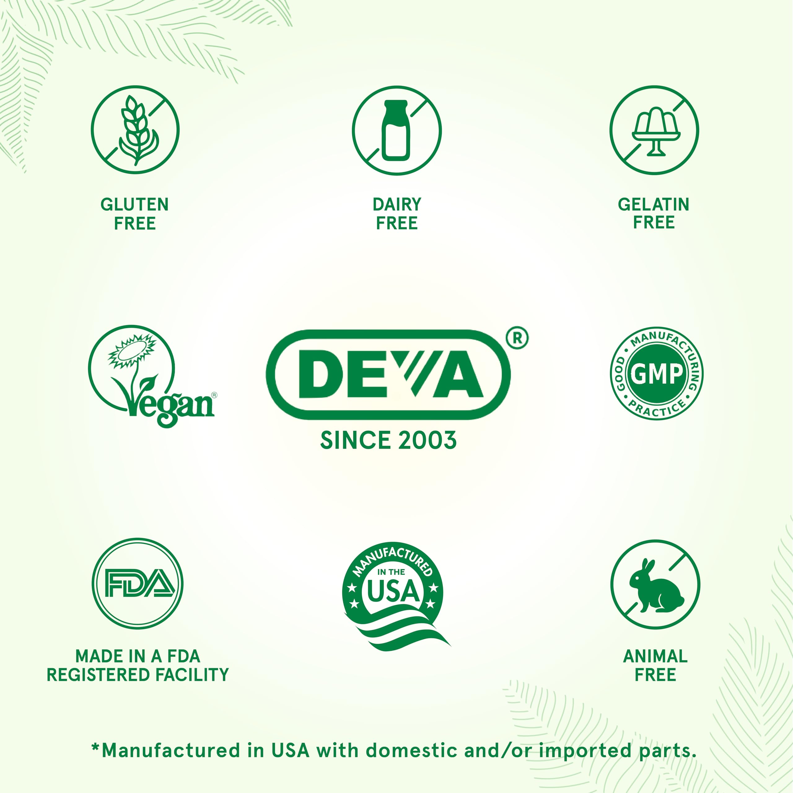 DEVA Vegan Evening Primrose Oil Supplement - 90 Vegan Capsules (Pack of 2) | Hormone Balance & Skin Health Support for Women | PMS Relief & Natural Glow Booster