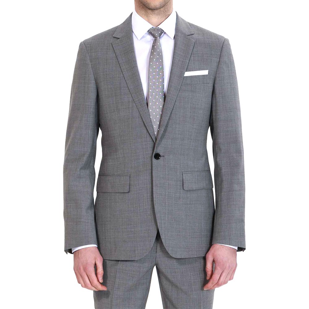 HBDesign Men's 2-Piece Slim Fit Business Suit with 1-Button Notch Lapel - Perfect for Office, Interviews & Formal Events