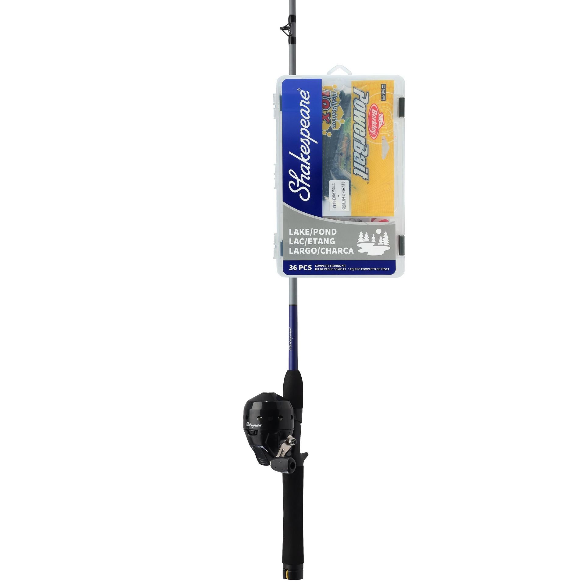 Catch More Fish® Lake Pond Spincast Fishing Reel - Lightweight Grey Spinning Reel for Freshwater Fishing | Perfect for Bass, Trout, and Panfish Angling in Lakes & Ponds