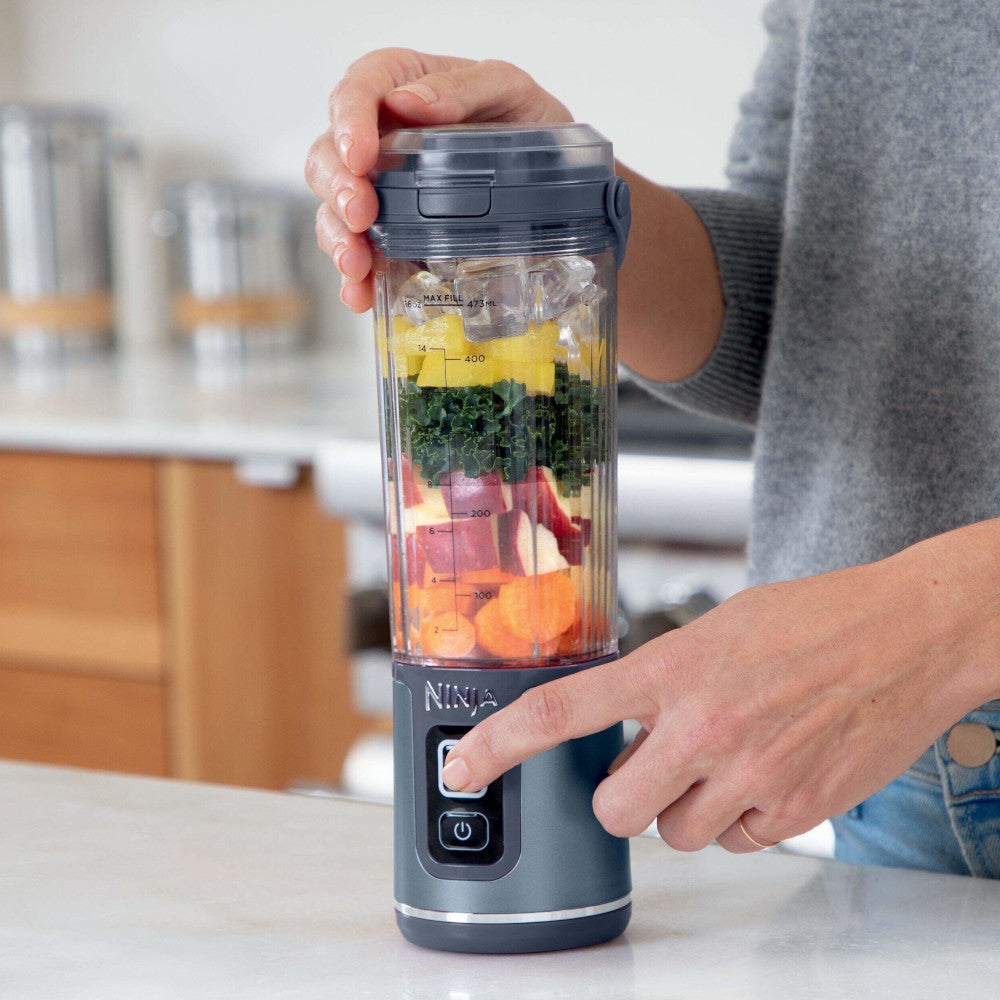 Ninja CO155BCAM Blast Portable Cordless Personal Blender - 500W Powerful Smoothie Maker, Travel-Friendly Rechargeable Blender with 20oz Tritan Cup - Perfect for Smoothies, Shakes & Meal Prep at Home, Gym or Office