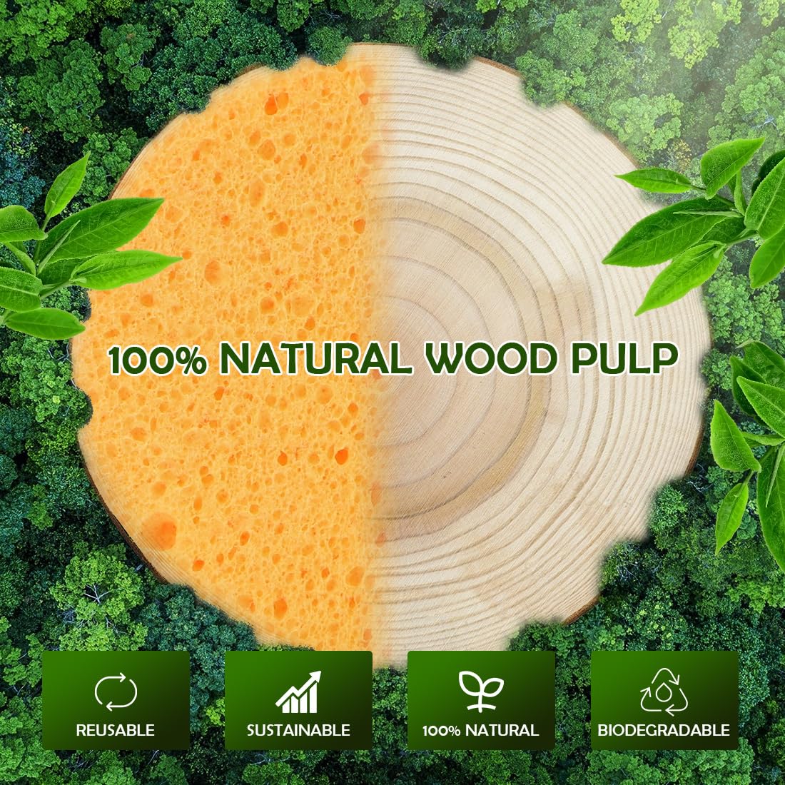 AIDEA 96 Count Compressed Facial Sponges | Soft Makeup Sponges for Cleansing, Exfoliating & Makeup Removal | Travel-Friendly Cosmetic Puffs | Perfect for Daily Skincare, Travel & On-the-Go Beauty Routine