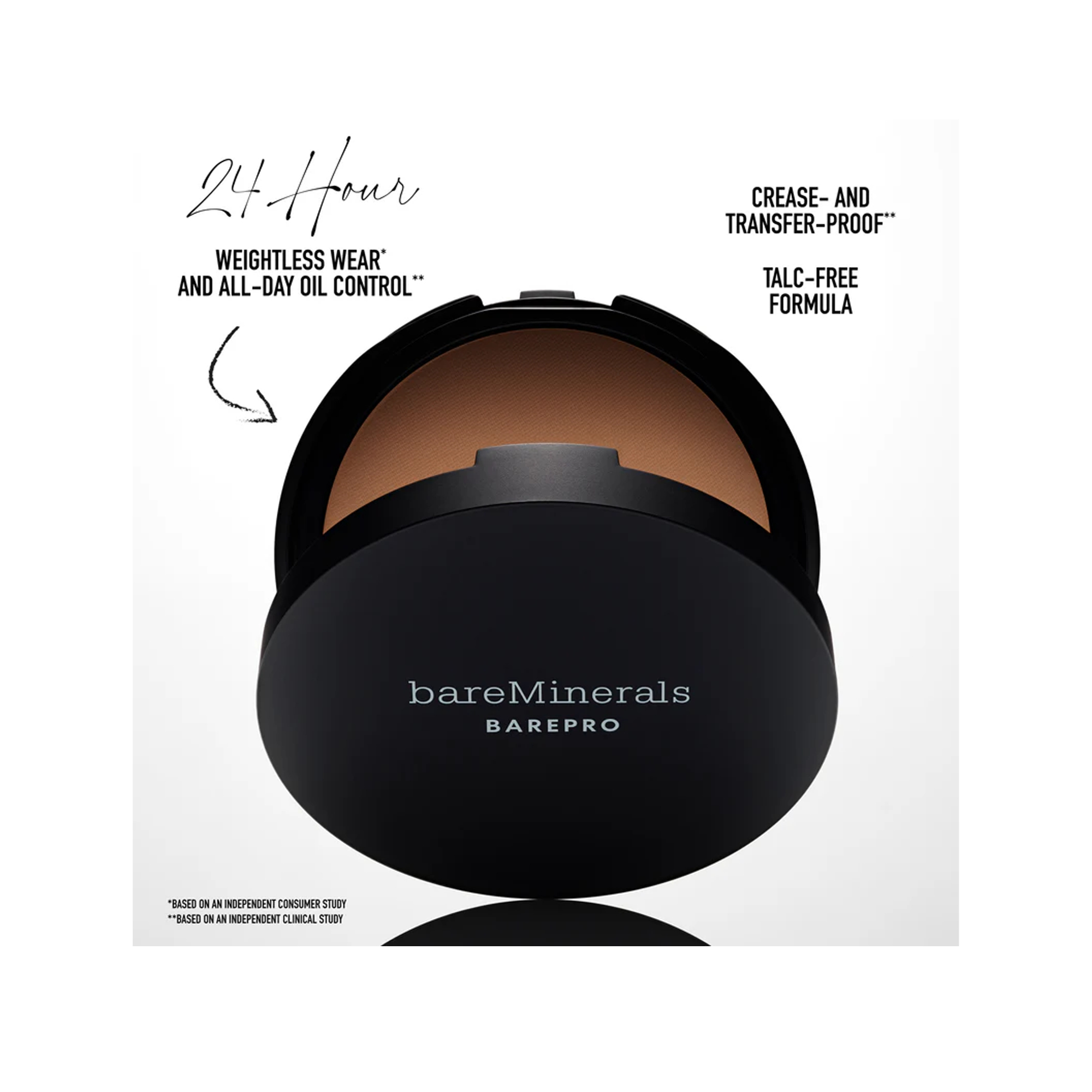 Bare Minerals Barepro 24-Hour Full Coverage Powder Foundation - Oil-Free, Long-Lasting Matte Finish for Flawless Skin | Perfect for Daily Wear, Special Occasions & On-The-Go Touch Ups