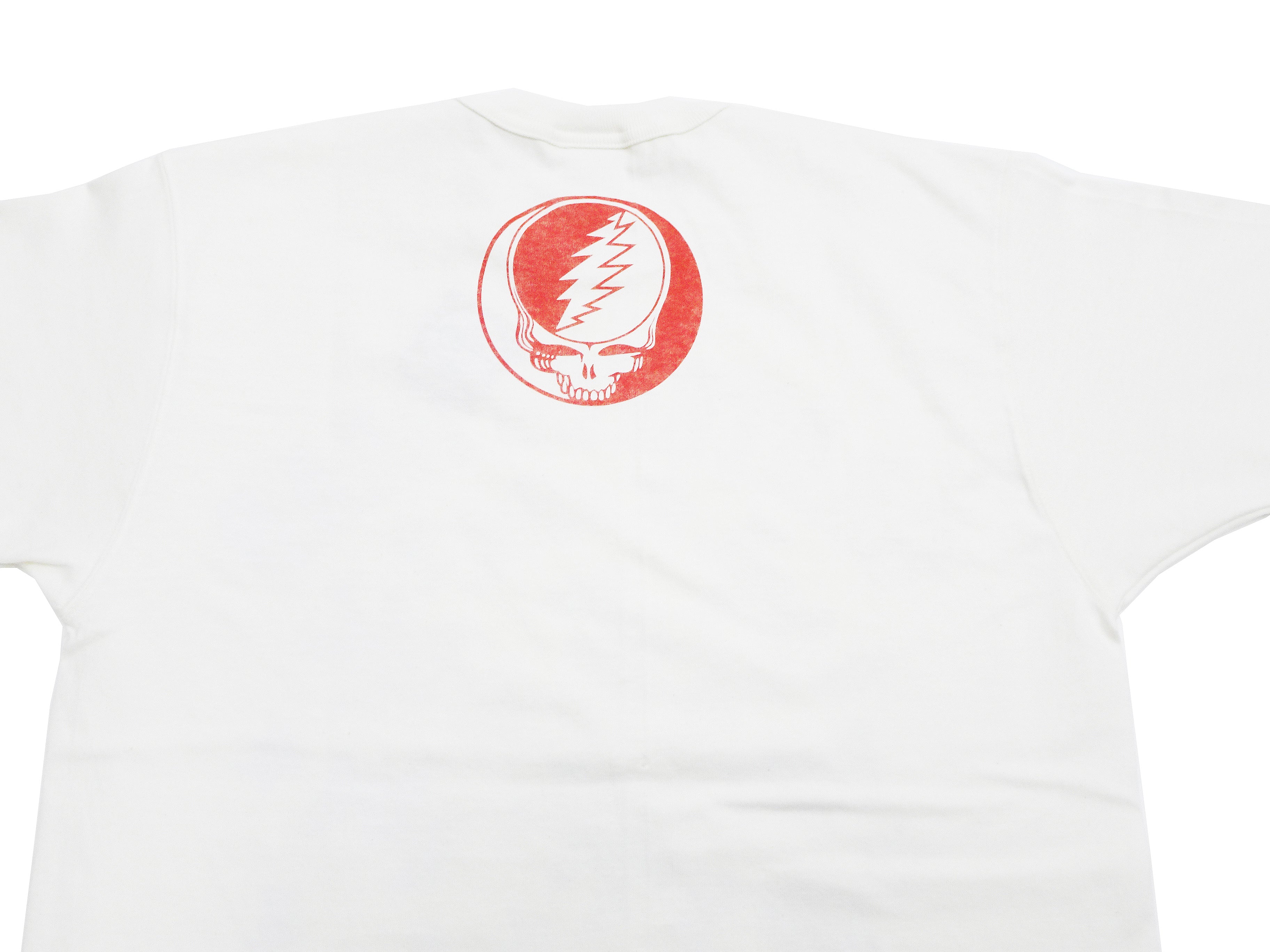 TOYS McCOY Men's Grateful Dead Dancing Bears Short Sleeve Loopwheel T-Shirt TMC2314-011 Off White - Vintage Inspired Band Tee for Casual Wear & Music Fans