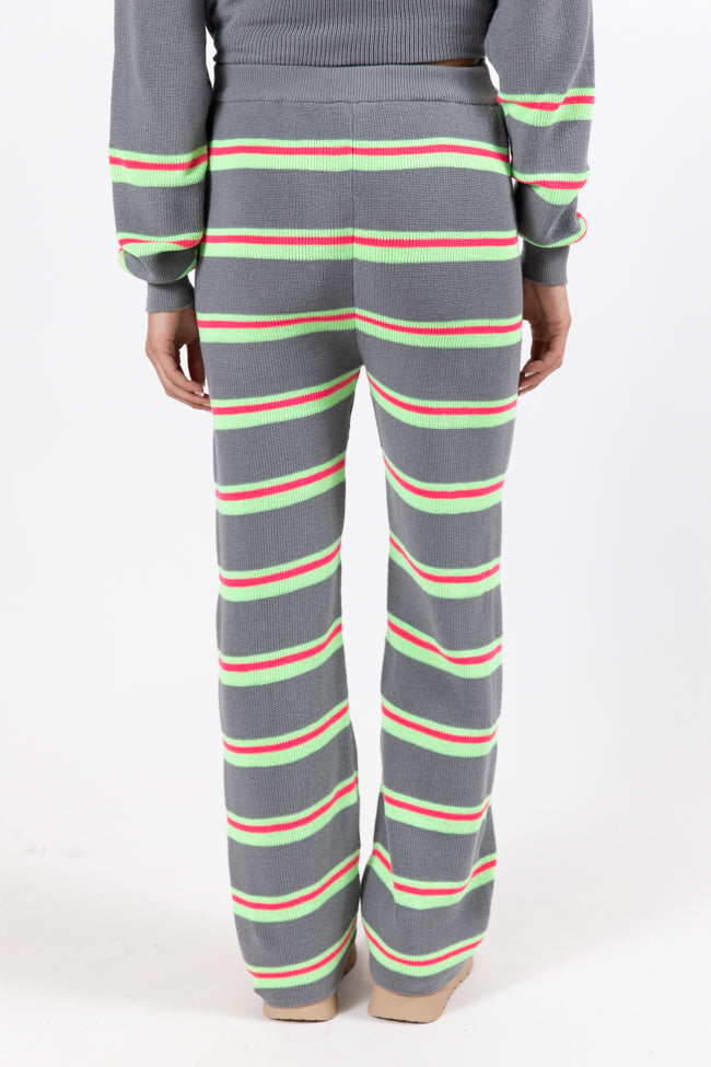 Trendy Pink and Green Striped Pants for Women | Comfortable & Stylish Striped Trousers | Perfect for Casual Outfits, Office Wear & Summer Fashion