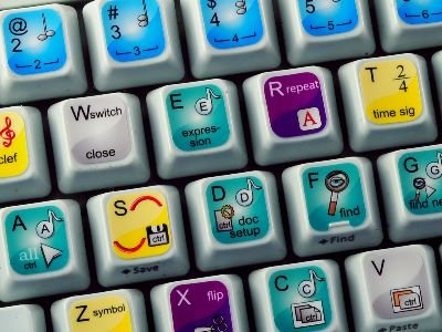 Sibelius Keyboard Shortcut Stickers for Music Notation Software