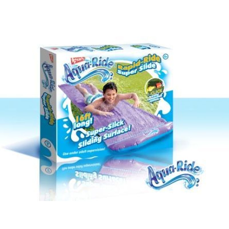 Aqua Ride Single Superslide - Inflatable Water Slide for Kids & Adults - Perfect for Backyard, Pool Parties & Summer Fun