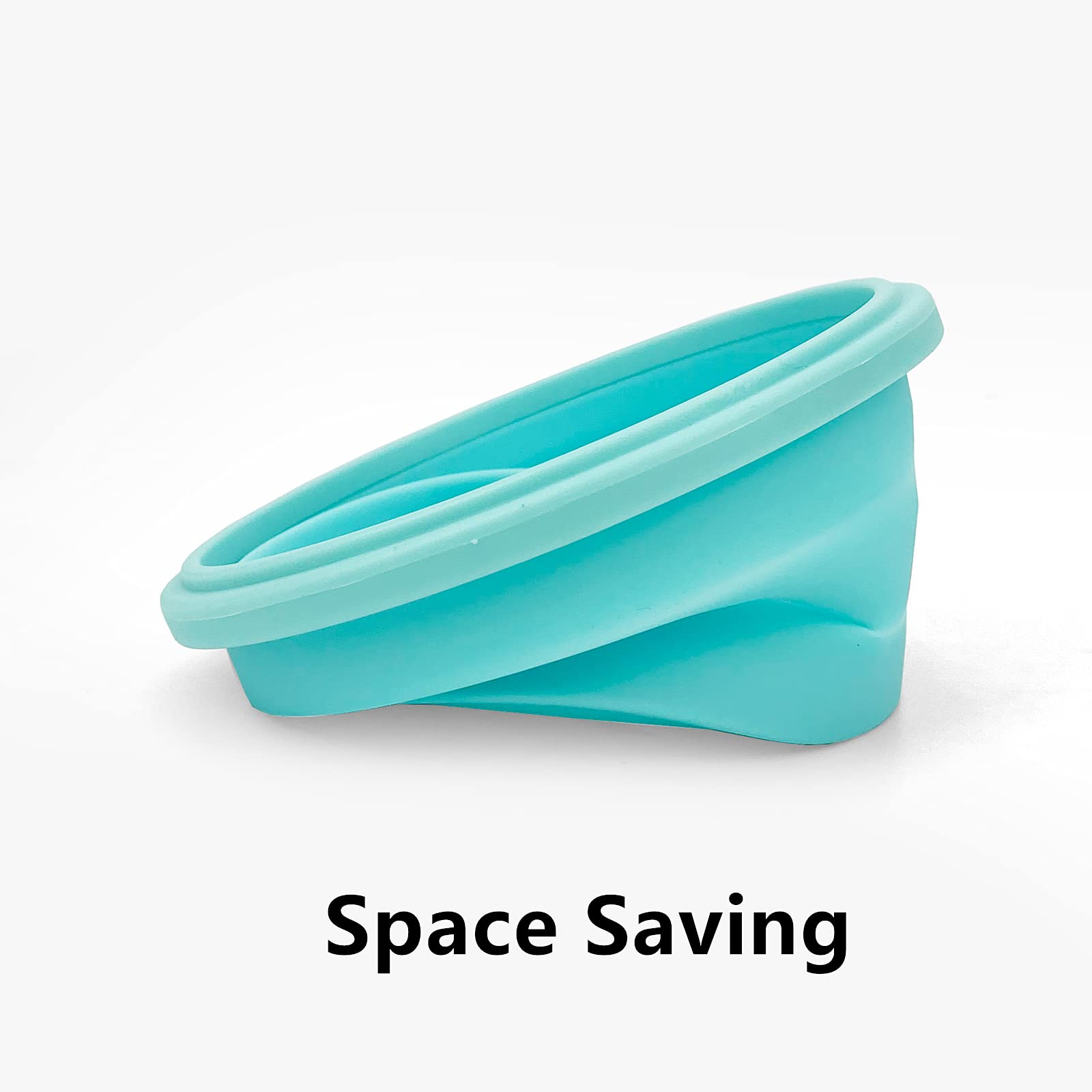 3-Piece Round Collapsible Silicone Food Storage Bowls with Lids - Microwave & Freezer Safe, Space Saving Kitchen Containers for Meal Prep, Camping & Backpacking (Blue) - Perfect for Home, Office, Travel and Outdoor Adventures