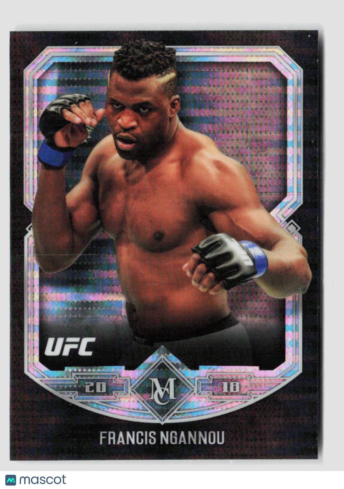 2018 Topps Museum Collection UFC Francis Ngannou 47/50 Sonar #UFCM FN - Rare MMA Trading Card for Collectors & UFC Fans - Perfect for Display, Investment & Memorabilia Collections
