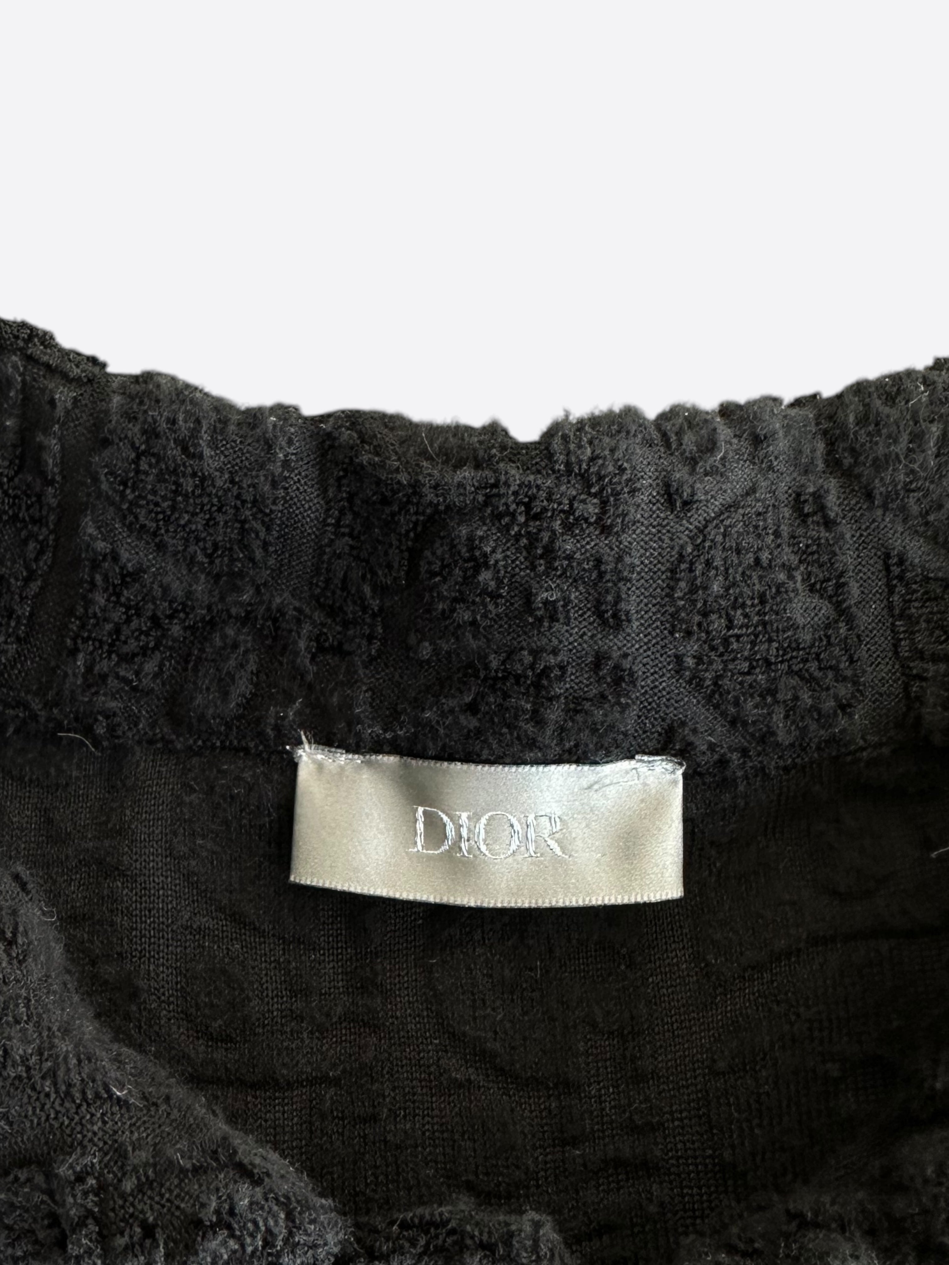 Dior Black Oblique Towel Polo T-Shirt for Men - Luxury Cotton Casual Shirt for Summer & Travel | Stylish & Comfortable Fashion Wear