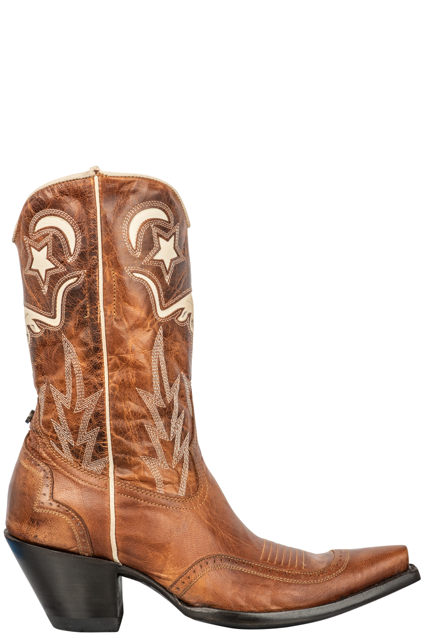 Old Gringo Double D Longhorn Cowgirl Boots - Western Brown Leather Boots for Women | Perfect for Country Dancing, Rodeos & Western Fashion