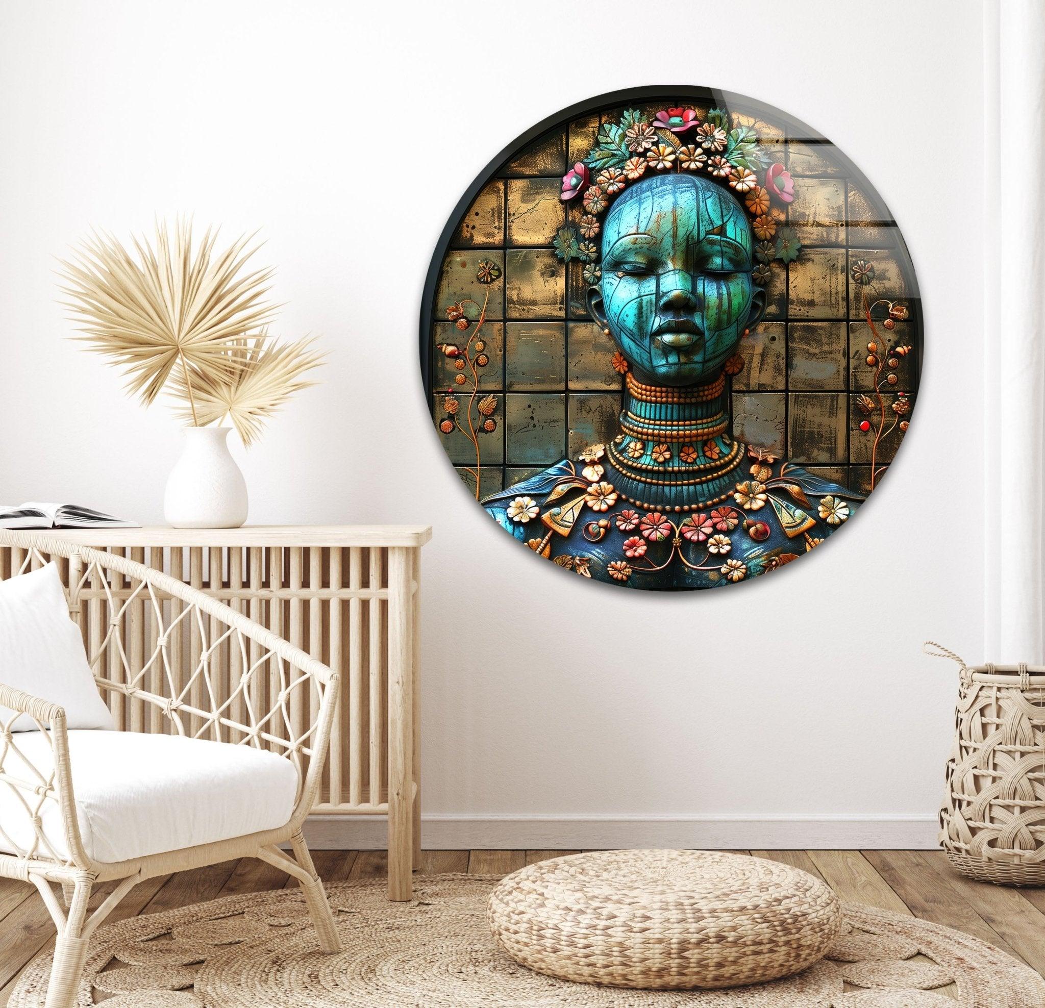 Modern Abstract Glass Wall Sculpture - Handmade 3D Art Decor for Living Room, Bedroom & Office | Elegant Home & Interior Design Accent