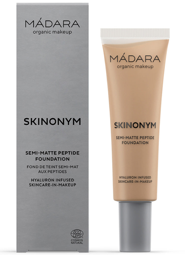 Madara Skinonym Semi Matte Peptide Foundation - Lightweight, Vegan & Cruelty-Free Liquid Makeup for Flawless Coverage | Perfect for Daily Wear & Special Occasions
