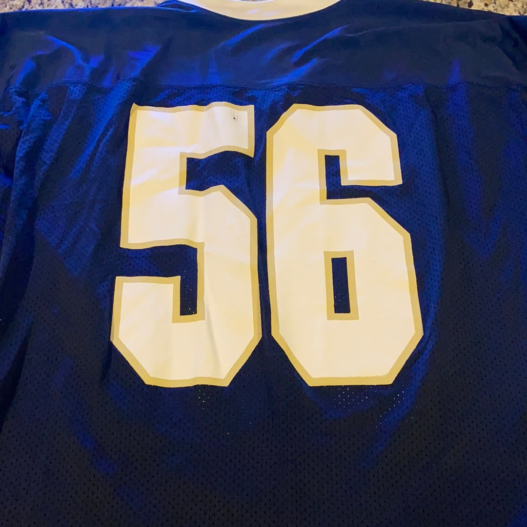 Authentic Quenton Nelson Notre Dame Football Game-Worn Jersey #56 by Under Armour - Perfect for Collectors, Fans, and Game Day Outfits