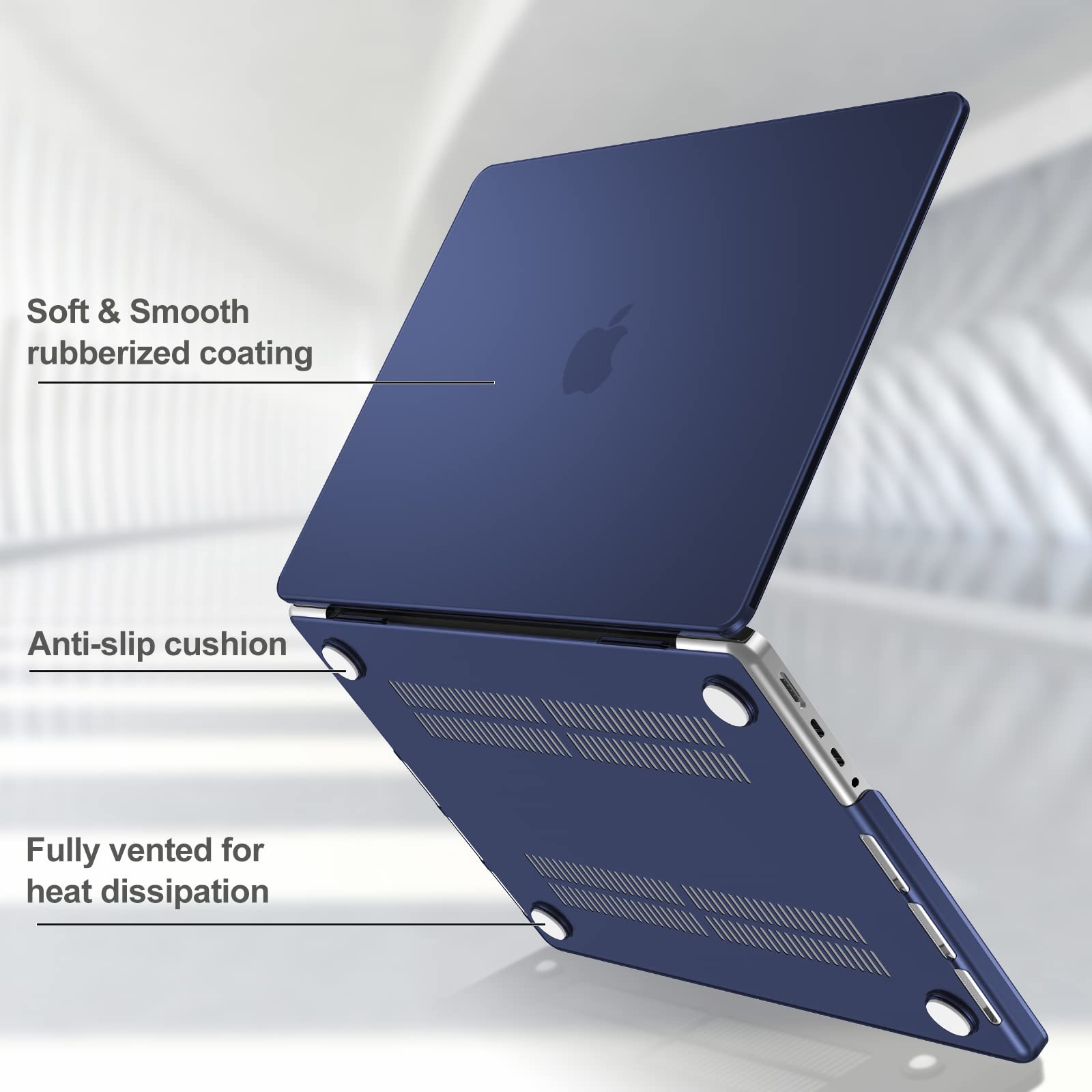 ProCase Slim Hard Shell Case with Keyboard Cover for MacBook Pro 16.2 Inch 2024 (M4 A3403 A3186) & 16
