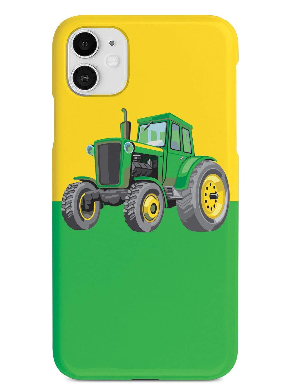 Premium 3D Textured Protective Phone Case for Apple iPhone 11 - Green & Yellow Tractor Design - Shockproof & Scratch-Resistant Farming Inspired Case - Perfect for Outdoor Work & Country Lifestyle