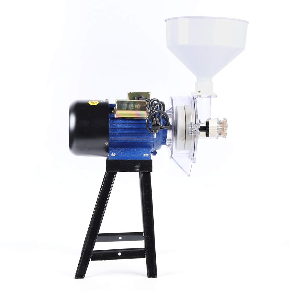 2200W Electric Grain Mill Grinder for Rice, Corn, Wheat & Cereals - 110V Wet/Dry Milling Machine with Funnel - Perfect for Home Baking, Animal Feed & Commercial Use