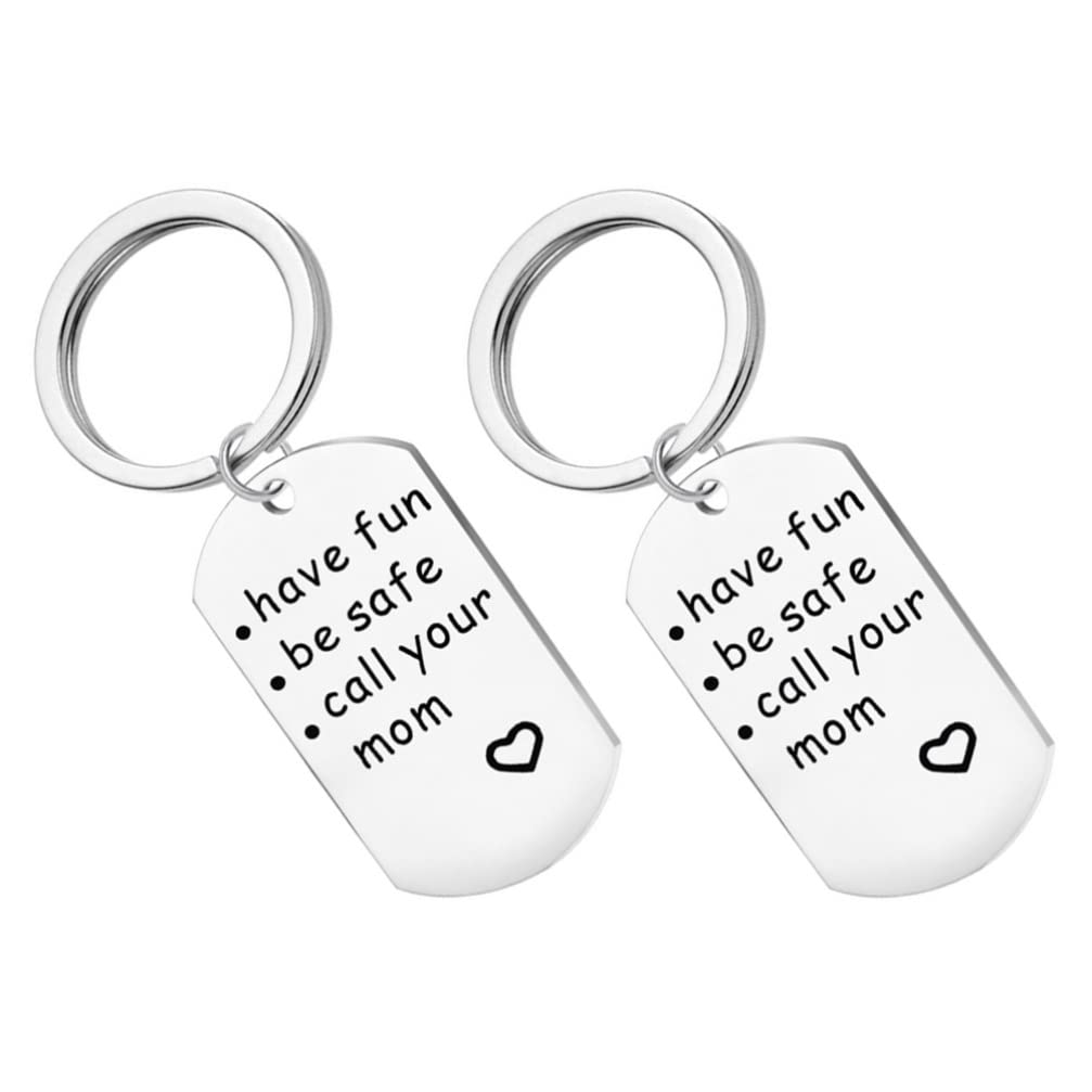 ABOOFAN 2-Pack Inspirational Graduation Keychains - Class of 2022 Key Ring Pendant with Motivational Lettering - Perfect Graduation Gifts for Students, Teachers & Friends - Great for Commencement, Yearbook Signing & School Events