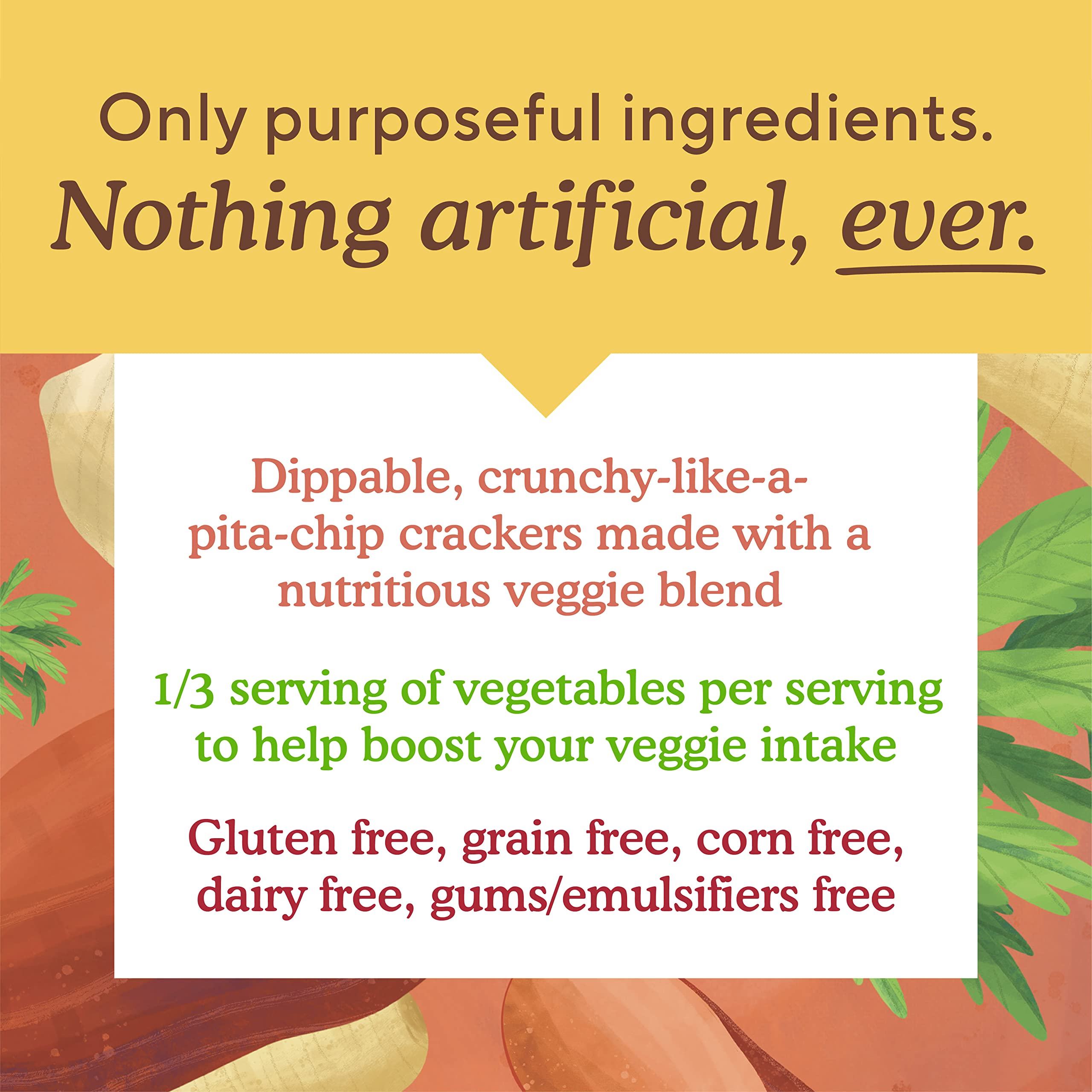 Simple Mills Veggie Pita Crackers, Mediterranean Herb - Gluten Free, Vegan, Paleo Friendly Healthy Snacks, 4.25oz (Pack of 1) | Perfect for Lunchboxes, Parties & On-the-Go Snacking