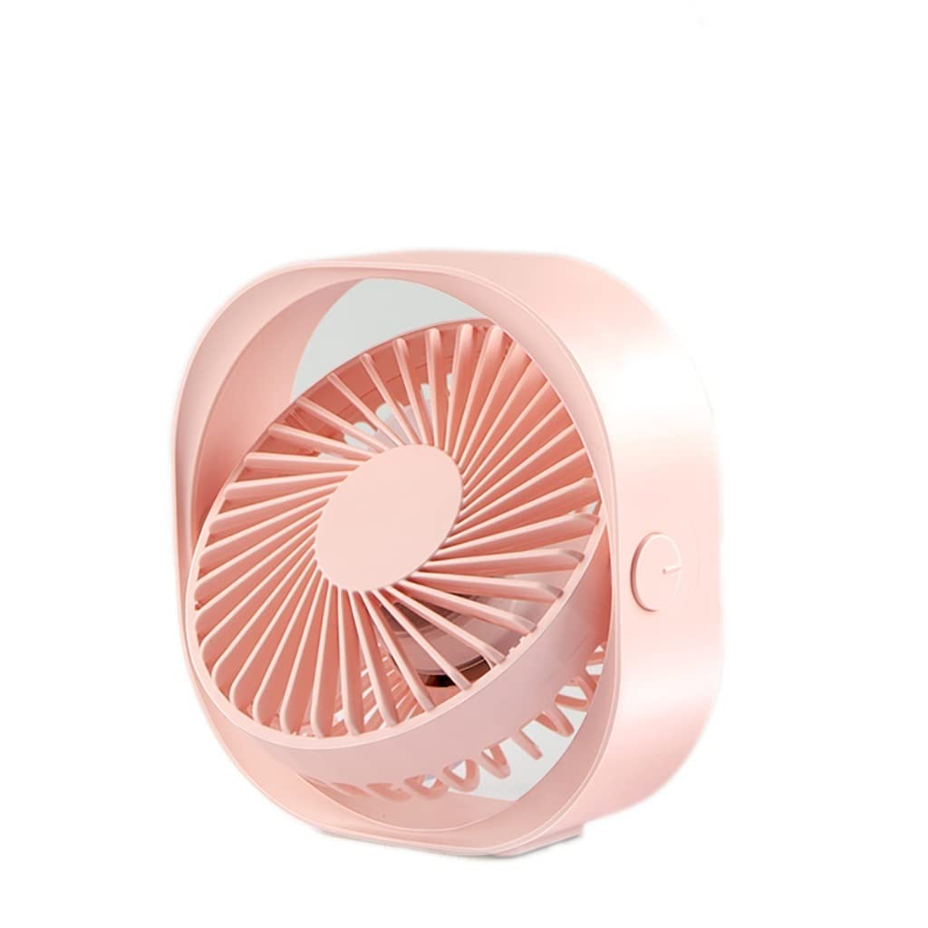 Portable Mini USB Desk Fan - Pink Small Electric Fan for Office, Dorm, Study | Quiet Handheld Personal Cooling Fan with USB Power | Perfect for Home, Work & Travel Use