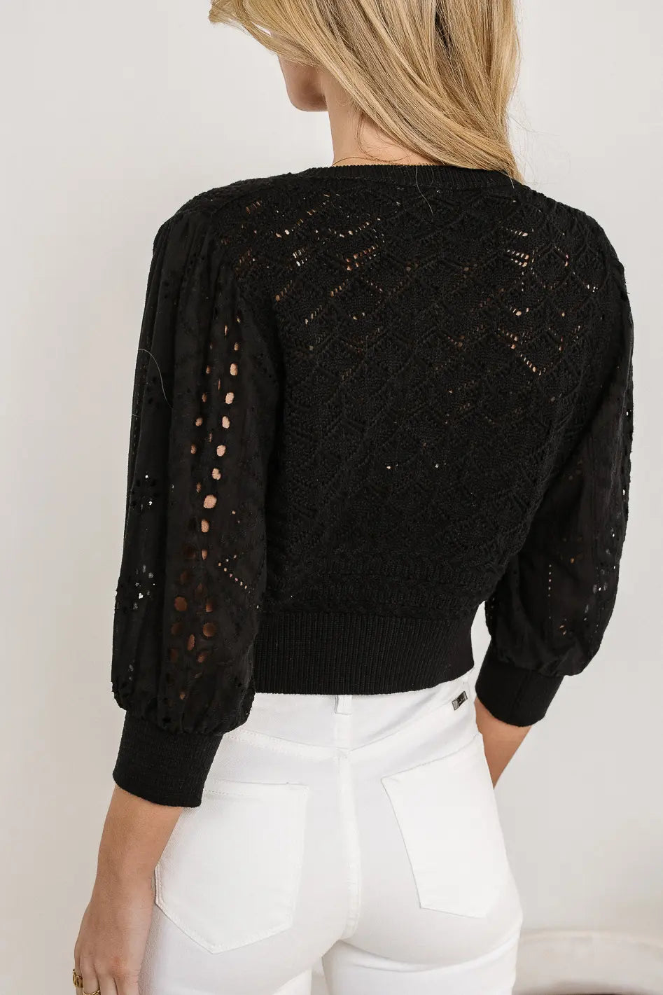 Alexia Black Sweater for Women | Cozy Winter Pullover | Perfect for Casual Outfits & Layering | FINAL SALE