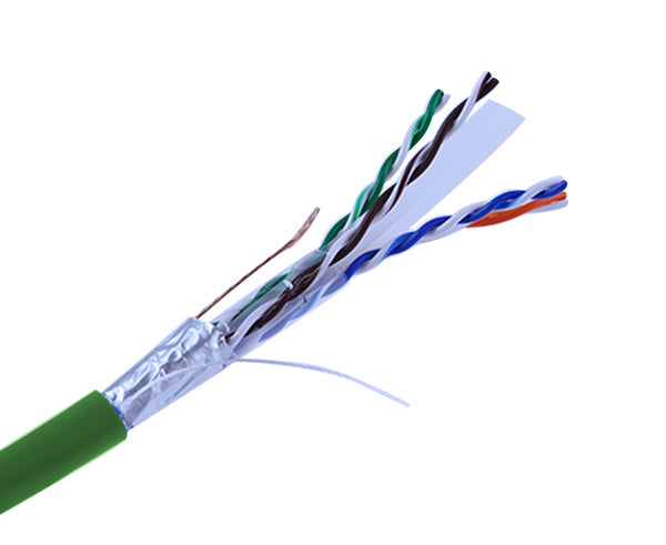 CAT6 Bulk Stranded Ethernet Cable 1000FT - Shielded Bare Copper CM 24 AWG for High-Speed Networking, Data Centers & Office Installations
