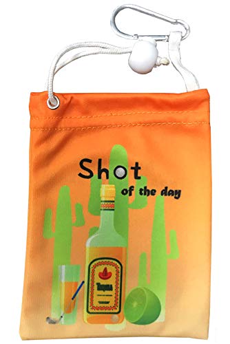 Premium Microfiber Golf Tee Bag with Luggage Tag - Durable Golf Accessory for Travel & Storage | Perfect for Golf Course, Driving Range & Travel Organization