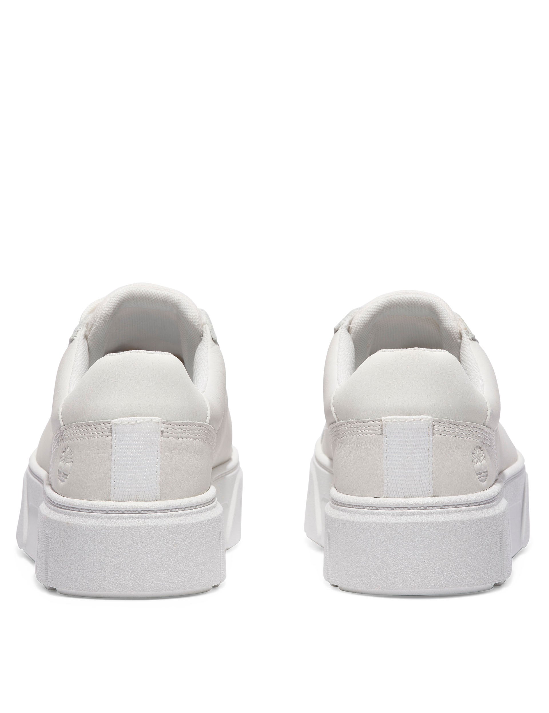 Laurel Court White Leather Sneakers for Women - Comfortable & Stylish Casual Shoes for Walking, Travel & Everyday Wear