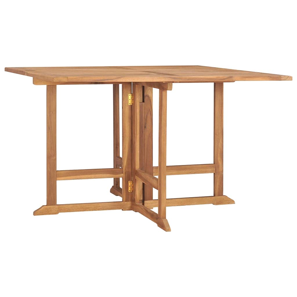 Folding Teak Wood Outdoor Dining Table 47.2