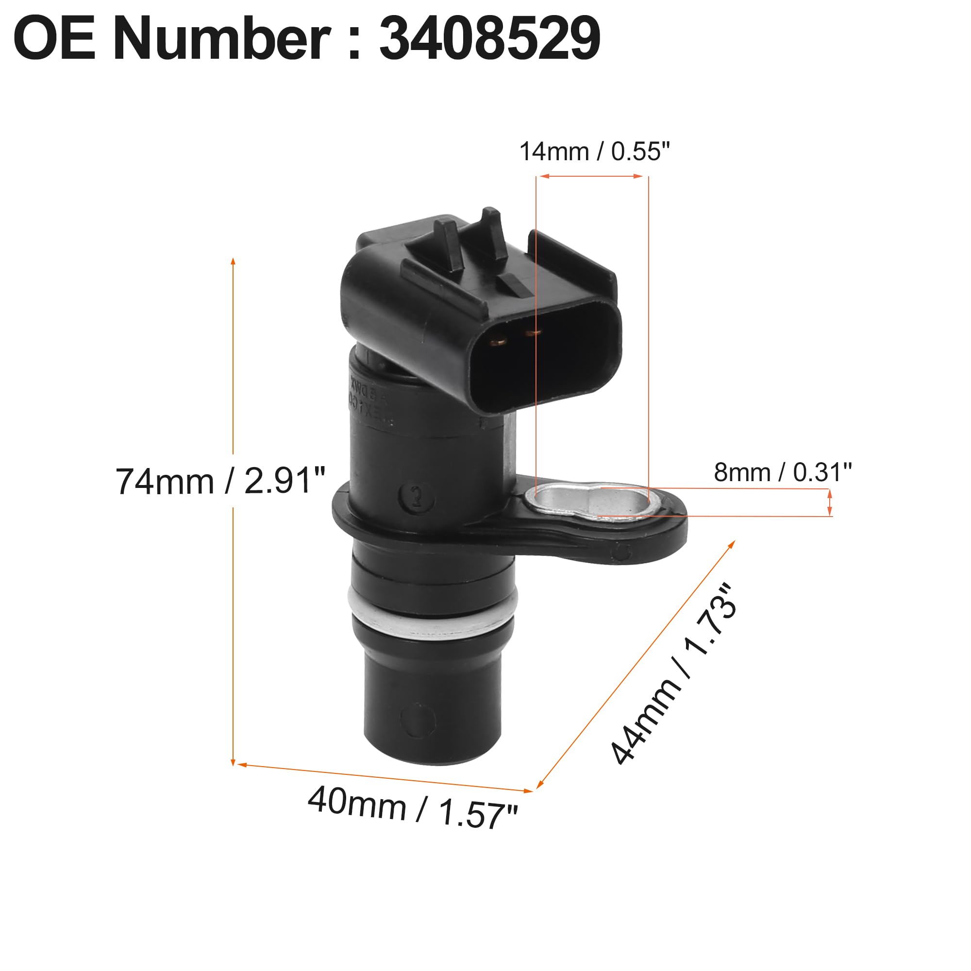 X AUTOHAUX 3408529 Camshaft Position Sensor Compatible with Dodge Ram 3500 2007-2016 - Replace Faulty Sensor for Smooth Engine Performance & Fuel Efficiency - Perfect for Off-Roading, Towing & Daily Commuting