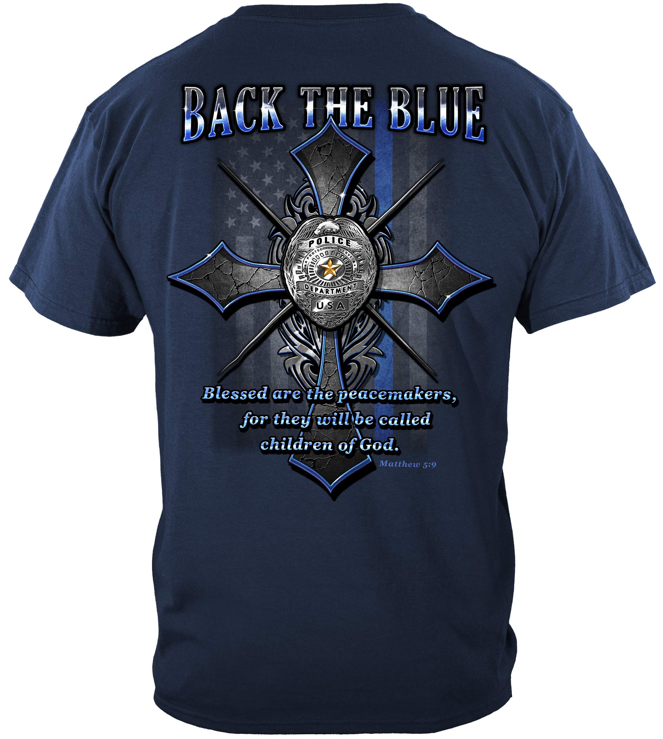 Erazor Bits Law Enforcement T-Shirts - Premium Cotton Police Themed Shirts for Officers & Supporters | Perfect for Duty, Training & Showing Police Pride