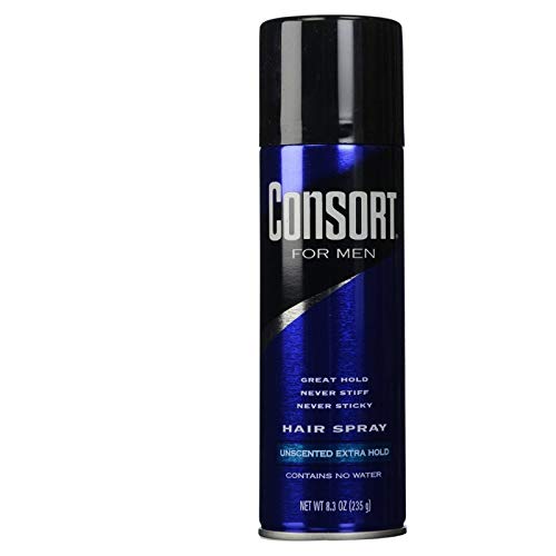 Consort For Men Unscented Hair Spray - Extra Strong Hold Styling Spray - 8.30 oz (Pack of 11) - Perfect for Daily Grooming, Special Occasions & Professional Styling