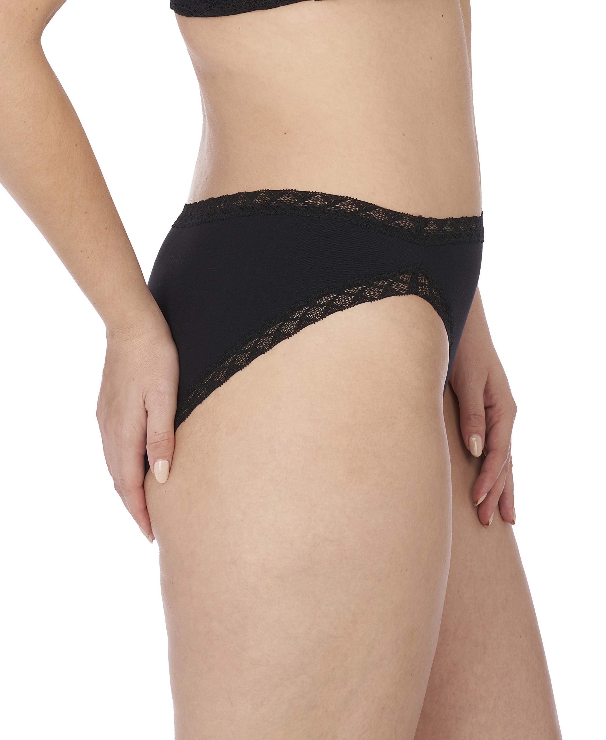 Natori Women's Bliss French Cut Underwear 3-Pack - Soft Cotton Briefs for Everyday Comfort | Perfect for Work, Travel & Lounge Wear