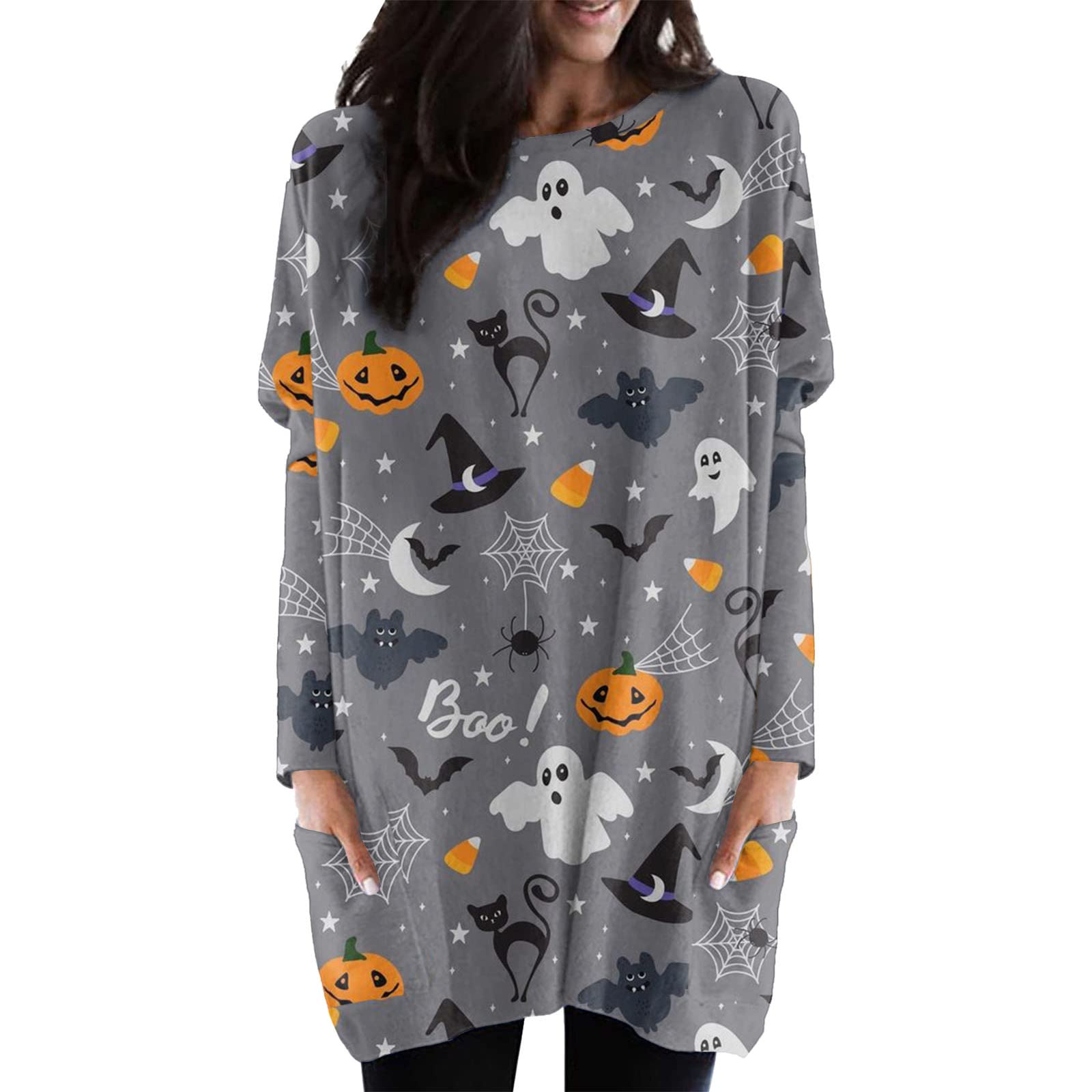 Women's Casual Hoodie Sweatshirt - Long Sleeve Tunic Top with Kangaroo Pockets | Cozy Fall Fashion for Everyday Wear, Outdoor Activities & Lounge