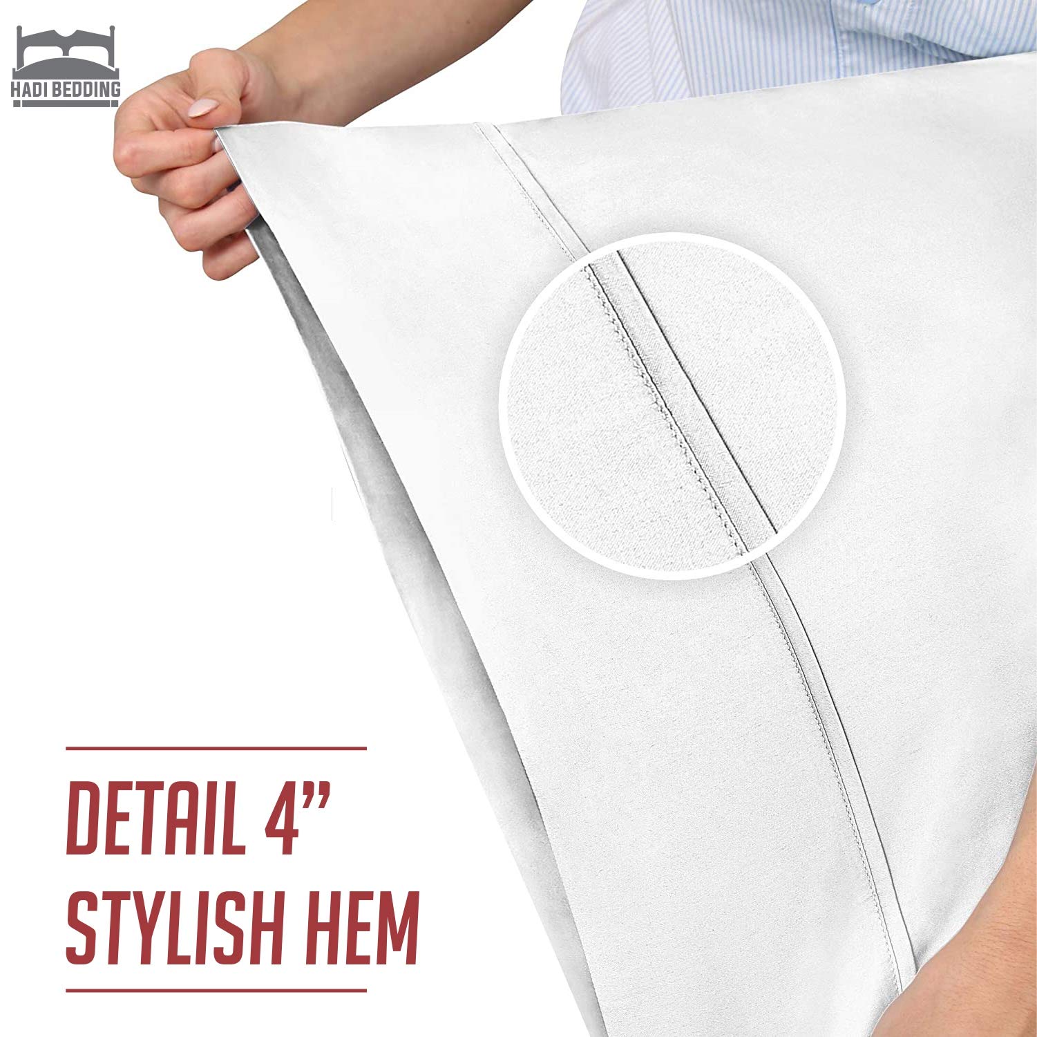 Premium 20x54 Inch Cotton Body Pillow Cover - Soft & Cooling Decorative Pillowcase for Full/Long Body Pillows - Perfect for Sleeping, Lounging & Anime Enthusiasts