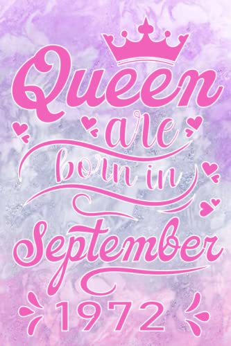 September Queen 50th Birthday Gifts for Women - Inspirational Notebook with Motivational Quotes | Perfect 50 Year Old Birthday Present for Her, Mom, Wife, Sister from Daughter, Son or Husband | Great for Journaling, Note-Taking & Daily Motivation