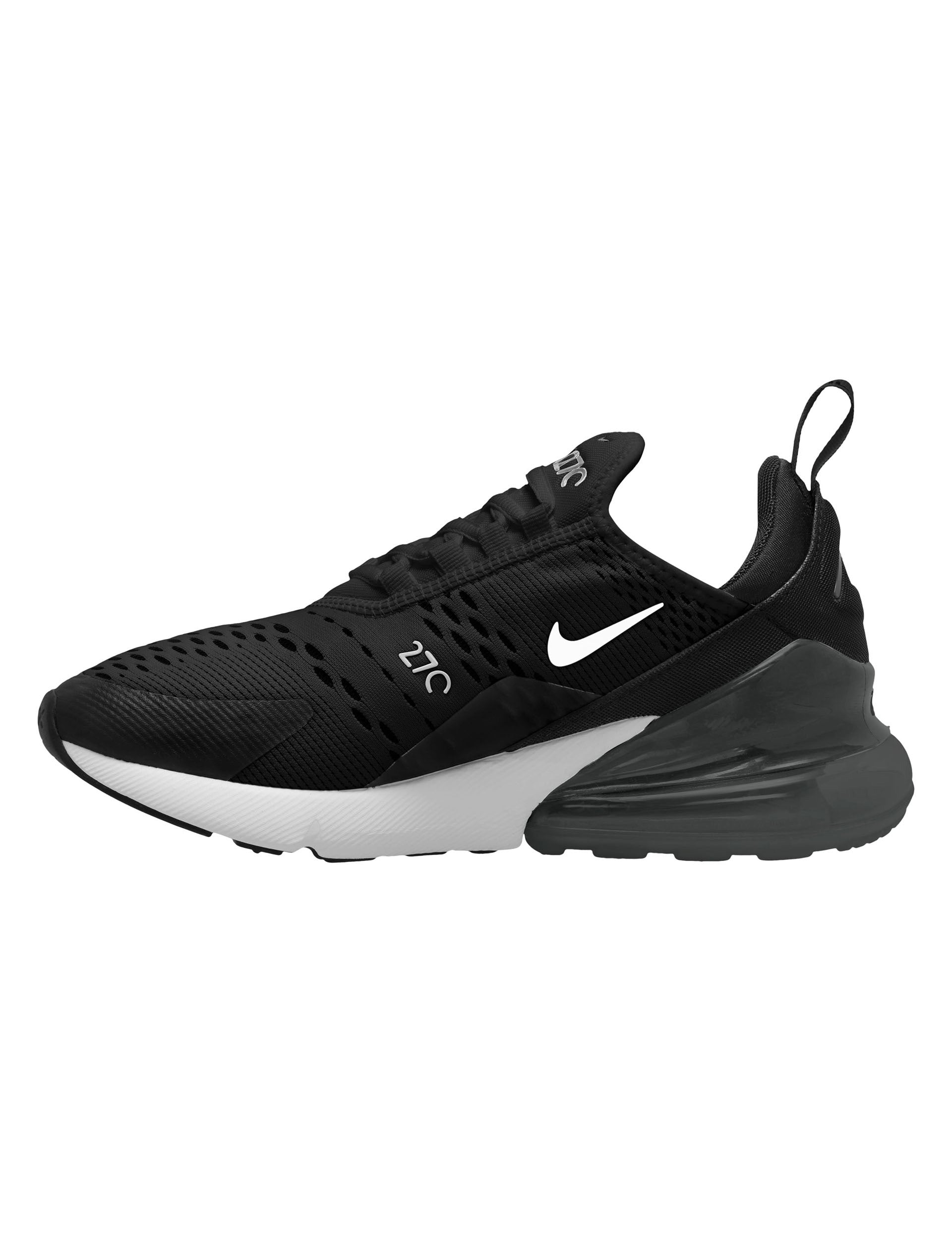 Nike Air Max 270 Running Shoes for Men - Black/White/Anthracite Cushioned Sneakers for Gym, Workout & Casual Wear