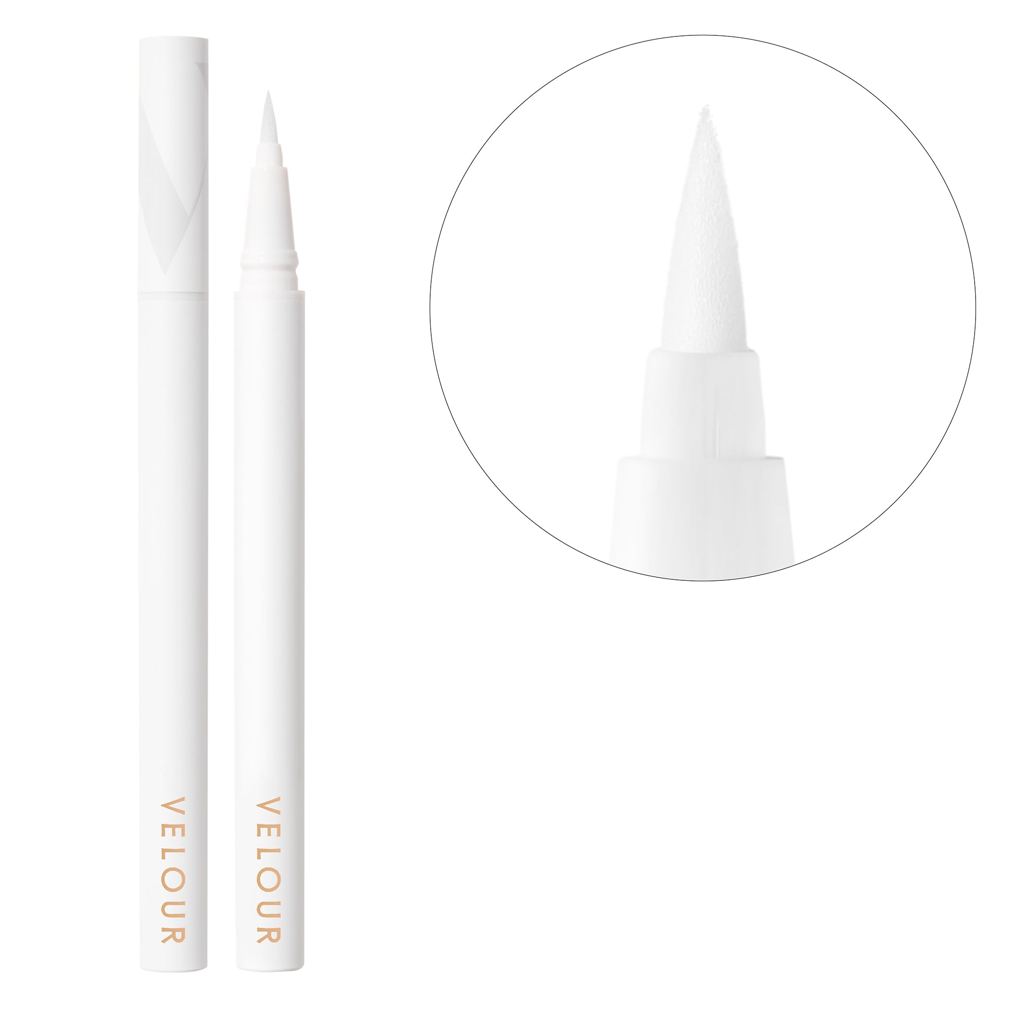 Velour Clear Eyelash Glue Pen - Precision Tip Lash Adhesive for False Eyelashes | Beginner Friendly, Gentle Formula, Dermatologist Tested | Dries Clear, Long Lasting Hold | Perfect for Daily Wear, Special Occasions & Professional Makeup Artists