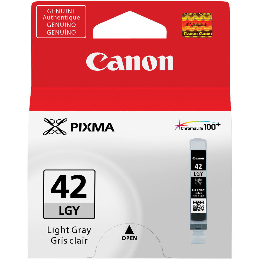 Canon CLI 42 Light Gray (LGY) Ink Cartridge for Pixma PRO 100 Printer - High-Quality Photo Printing for Professional Photographers & Artists