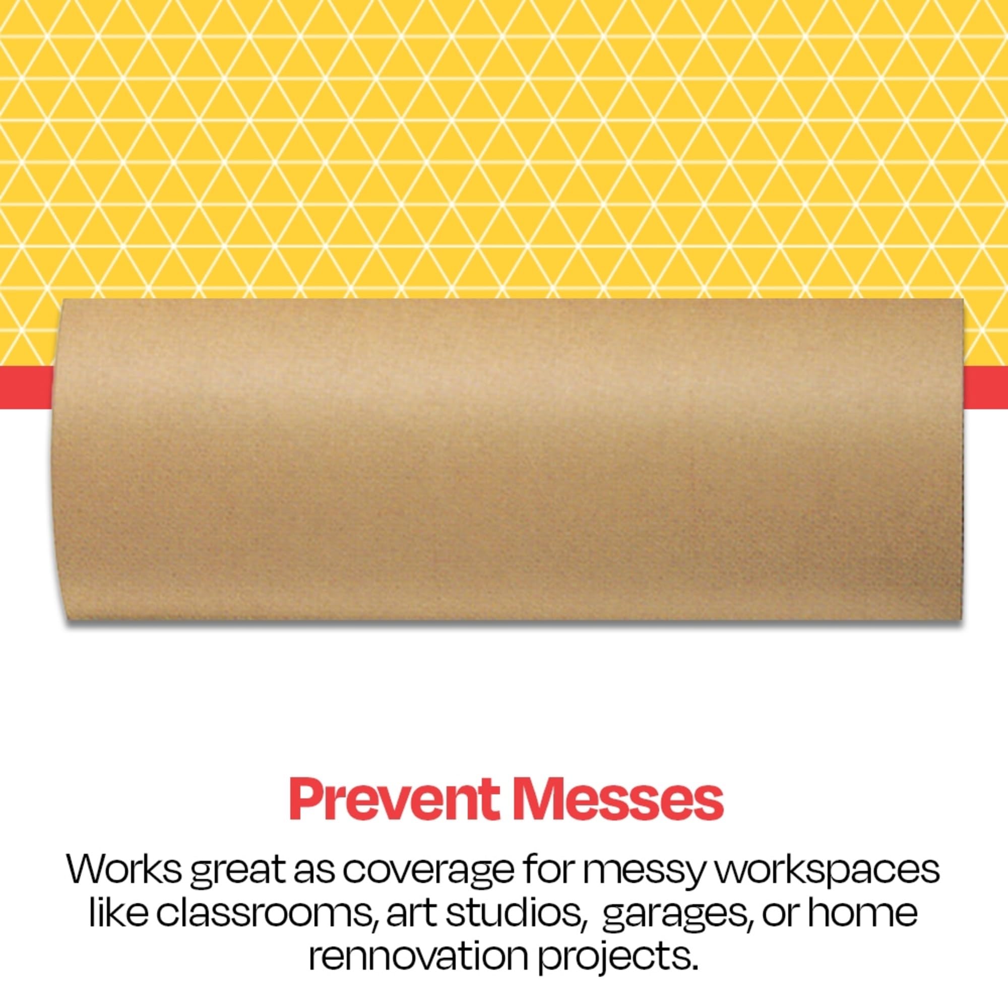 School Smart Heavy Duty Butcher Kraft Paper Roll - 50 lbs, 36