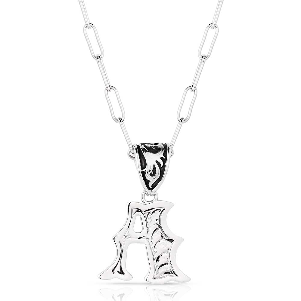 Personalized Western Initial Necklace for Women - Custom Monogram Letter Pendant - Perfect for Gifts, Birthdays, Anniversaries & Everyday Wear
