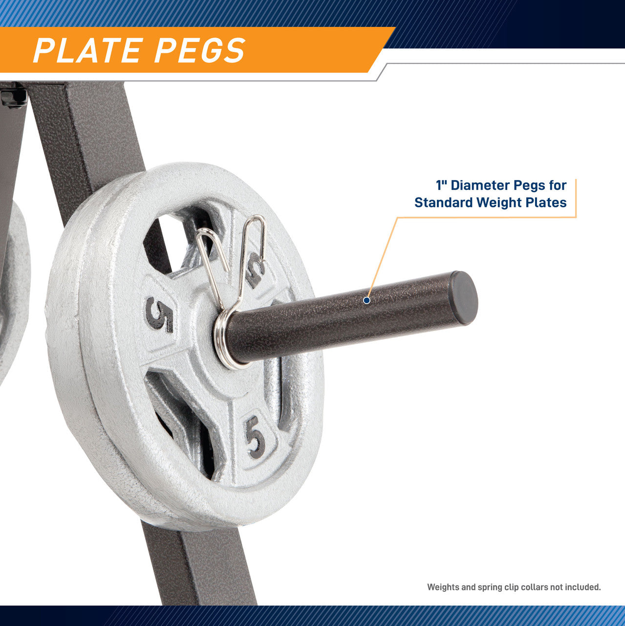 Marcy Standard Weight Plate Tree | PT 5733 - Heavy Duty Weight Plate Storage Rack for Home Gym & Commercial Use | Perfect for Dumbbell, Barbell & Olympic Weight Plates Organization