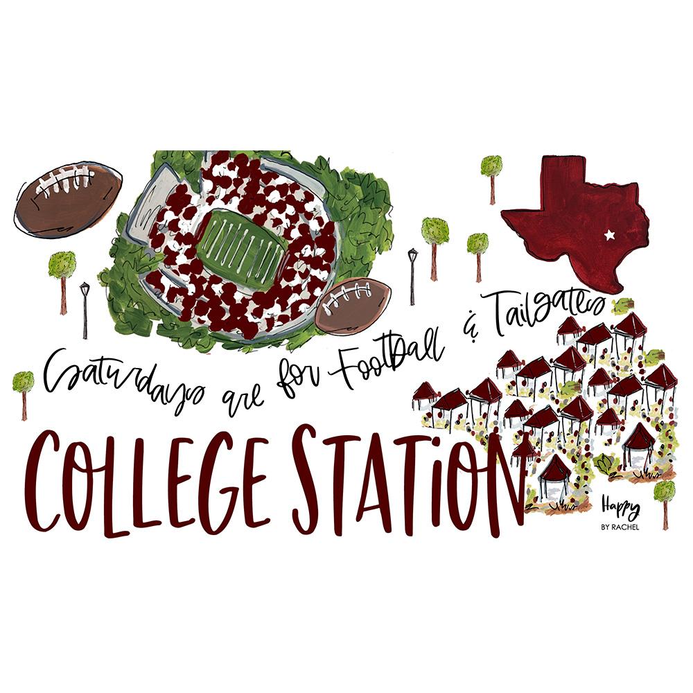 32oz Straw Tumbler for College Station - Insulated Stainless Steel Cup with Lid & Straw - Perfect for Campus Life, Tailgating & Outdoor Activities
